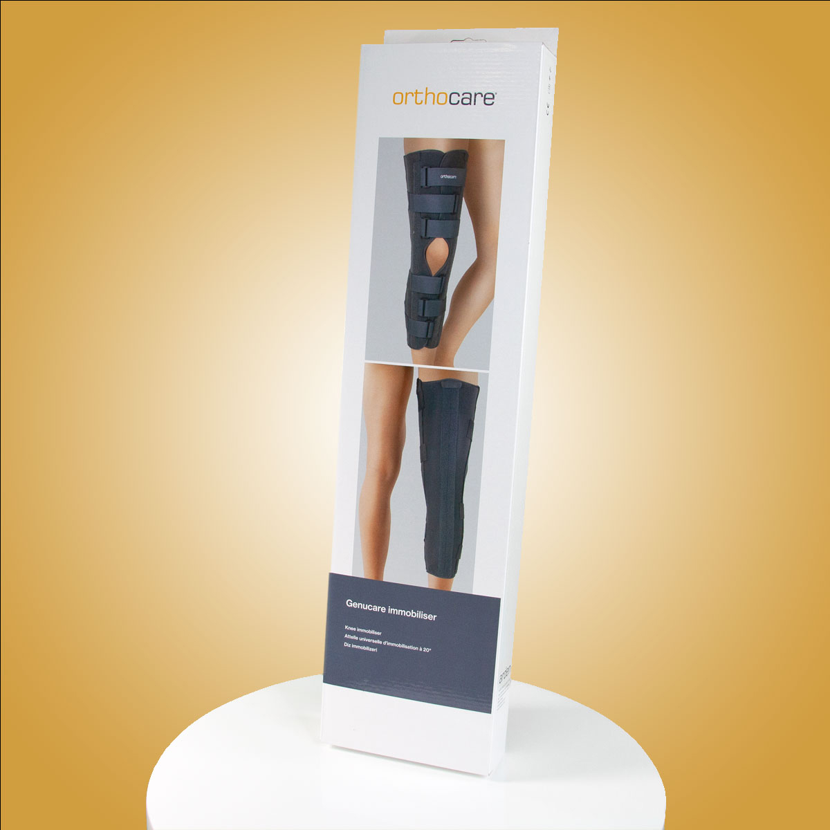 Attelle d'Immobilisation du Genou - 3 Volets - Genucare Immobiliser - 40 CM 