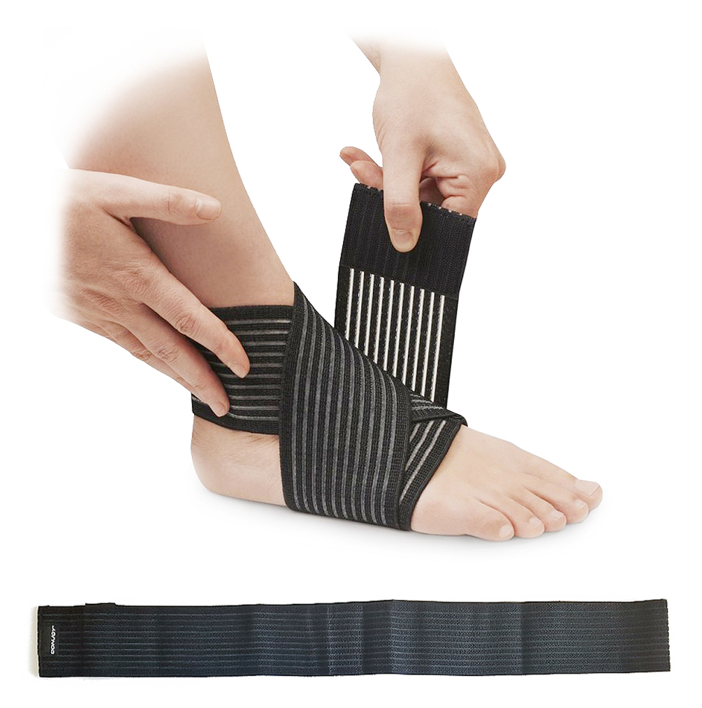 Bande Strapping - Cheville ou Coude - Noire 