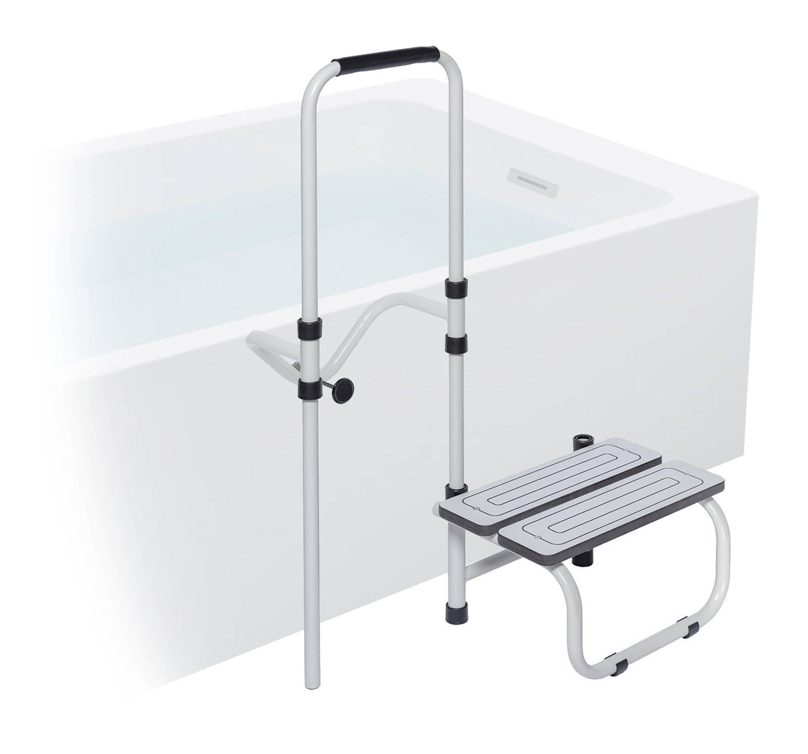 Barre d'Appui avec Marche Pieds - Accès O Bain 