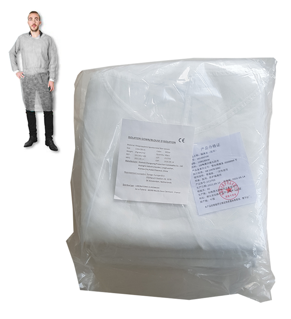 Blouse Visiteur - Blanc - Taille Unique - Sachet de 10