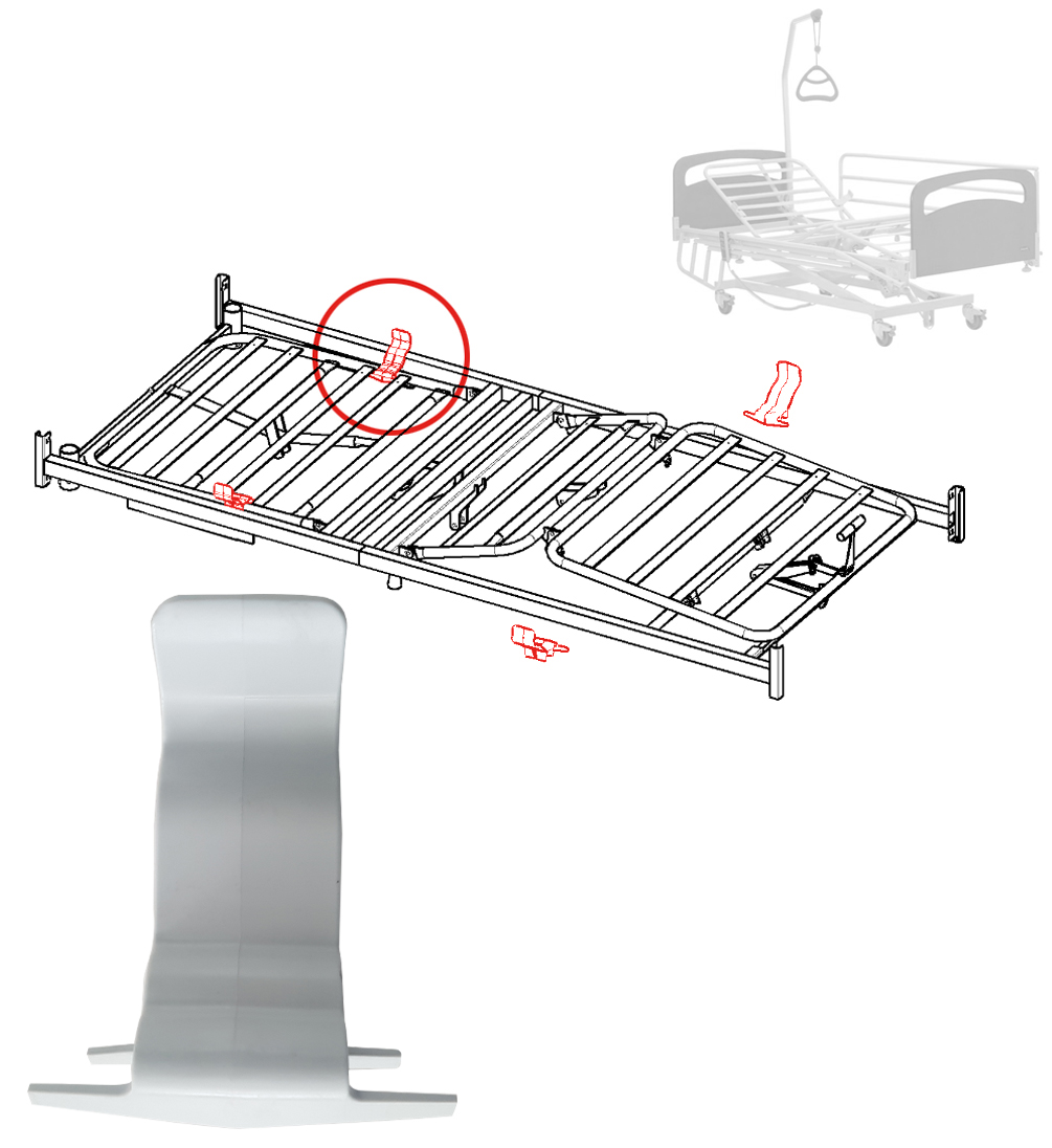 Cale matelas plastique - Lit Alegio 