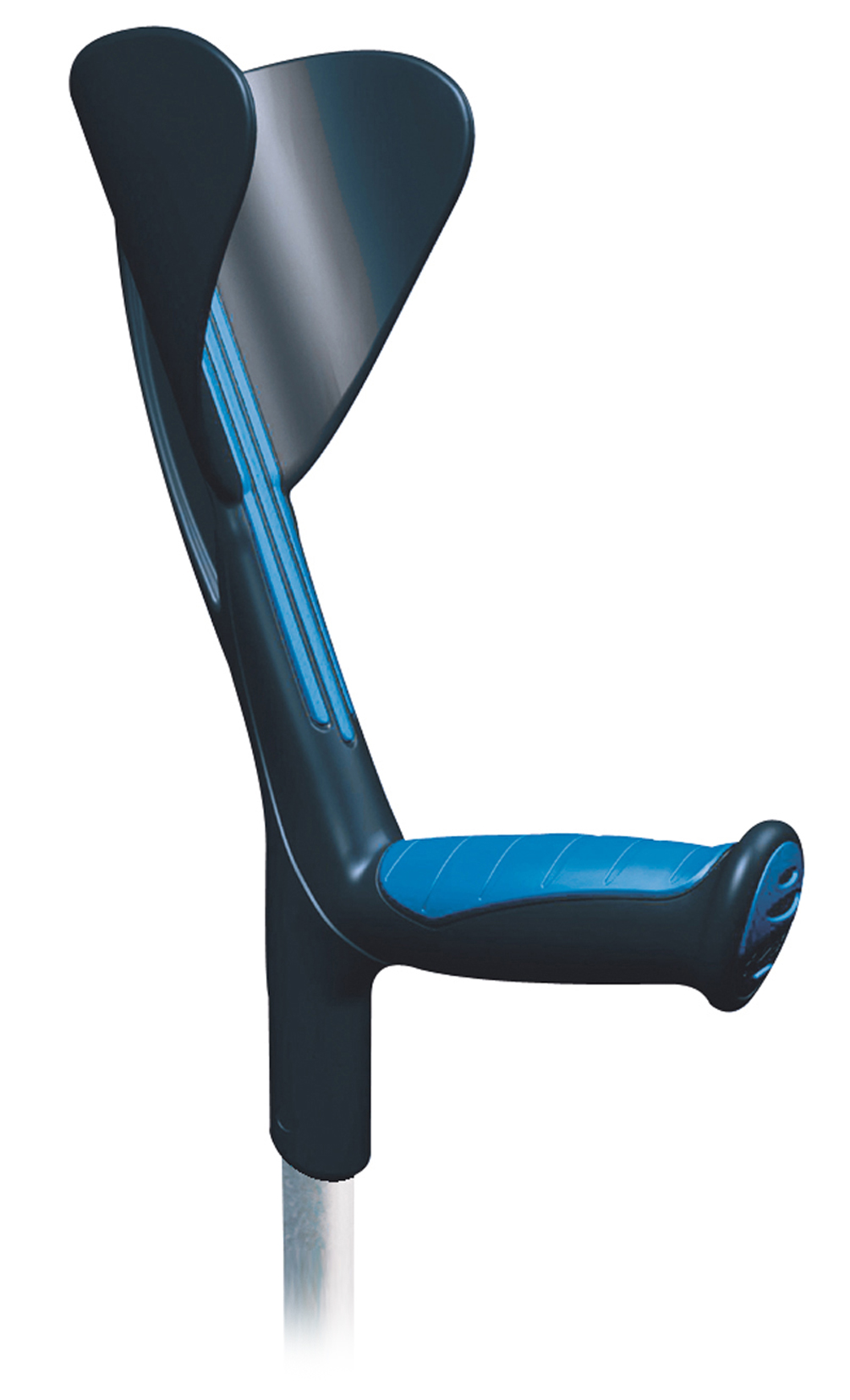 Canne Anglaise - Adulte - Avec Insert Bi-Matières - Advance Bleue 