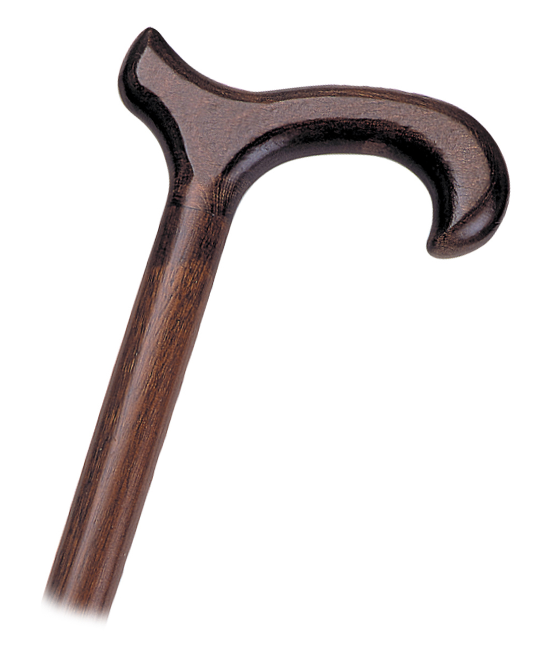 Canne Bois - Poignée Derby - Bois Verni 