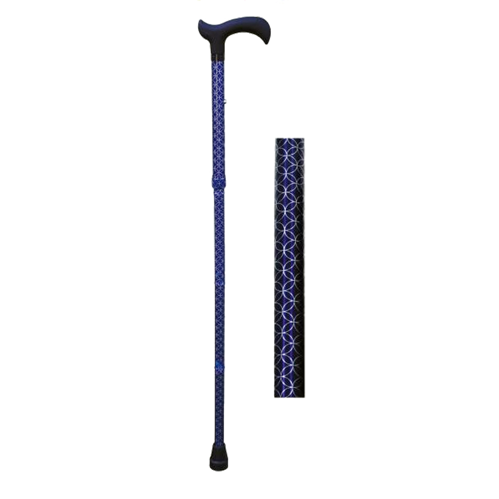 Canne Métal - Poignée Derby - Fashion Blue Mary 