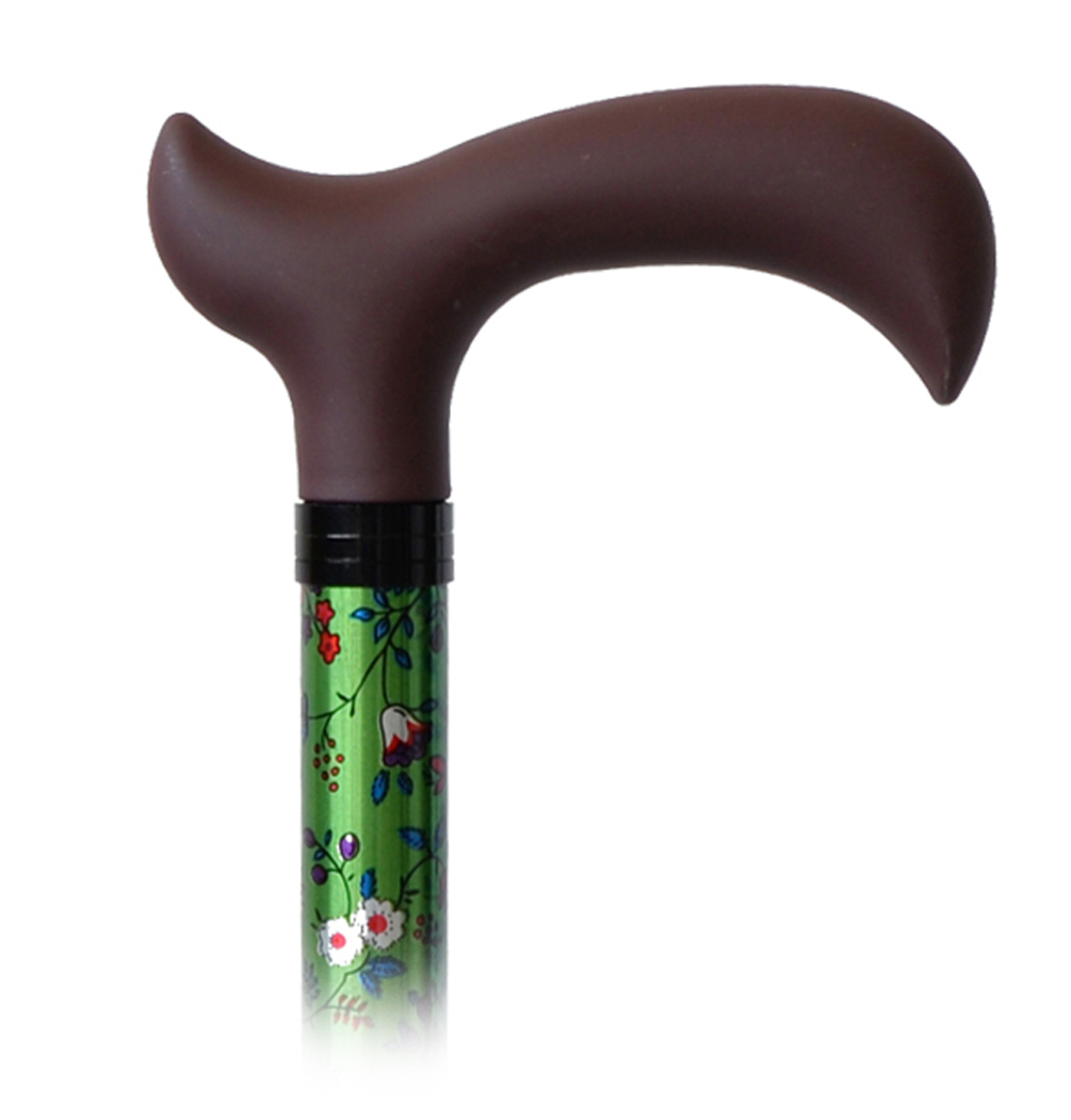 Canne Métal - Poignée Derby - Flore 