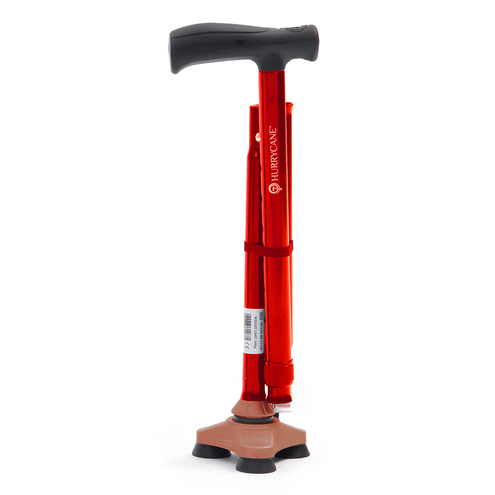 Canne Pliante - Hurrycane - Rouge 