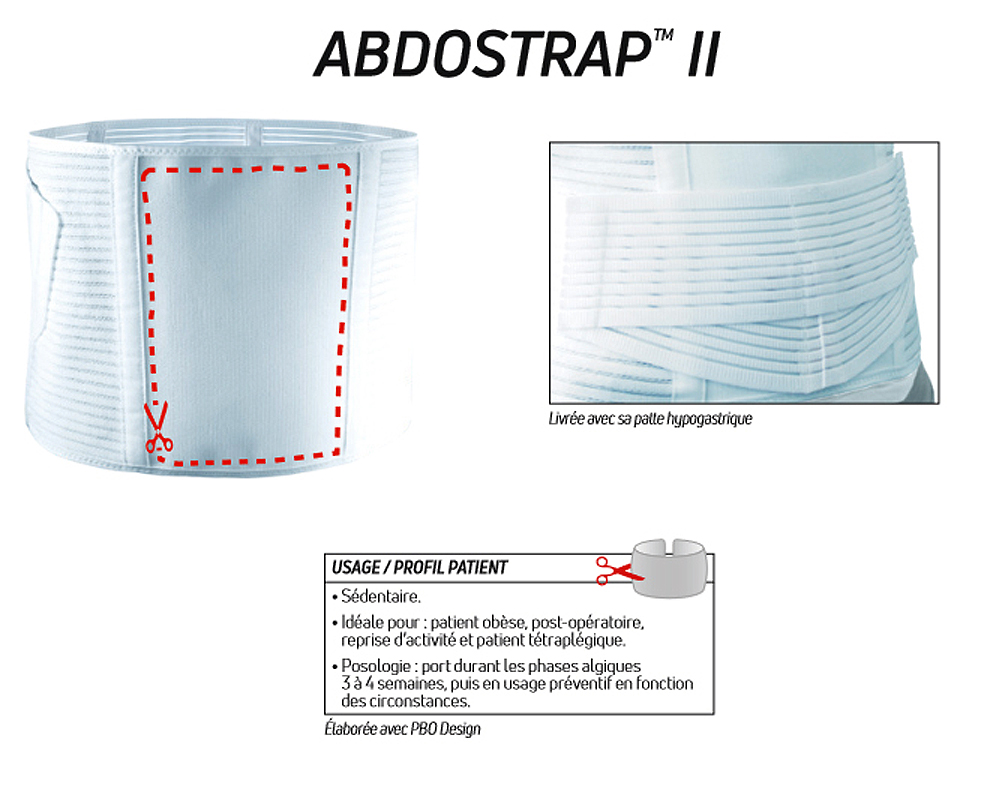 Ceinture Abdominale - Hauteur 18 cm - ABDOSTRAP II 