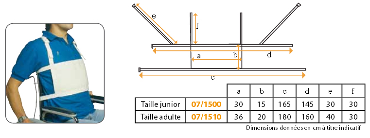 Ceinture de sécurité - Maintien fauteuil roulant 