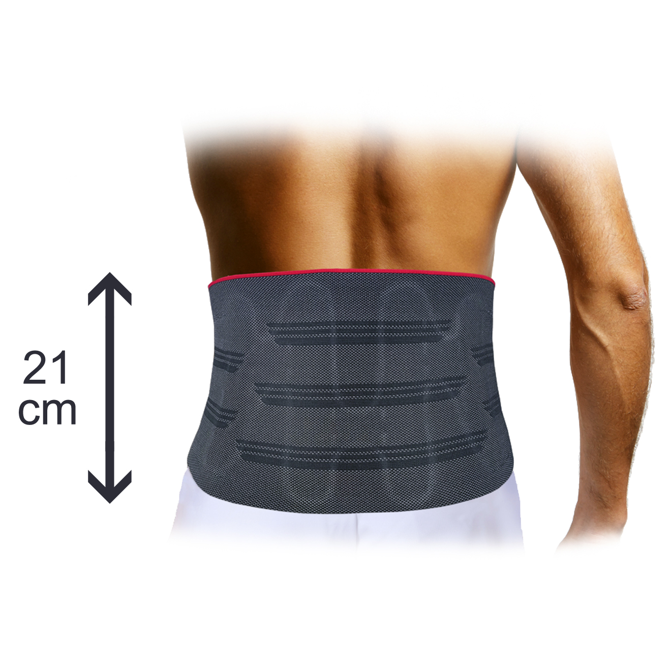 Ceinture lombaire - Hauteur 21 CM - Lumbocare Comfort 1 