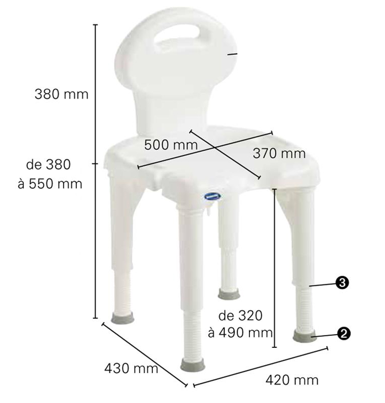 Chaise de Douche - I-FIT - 9781E 