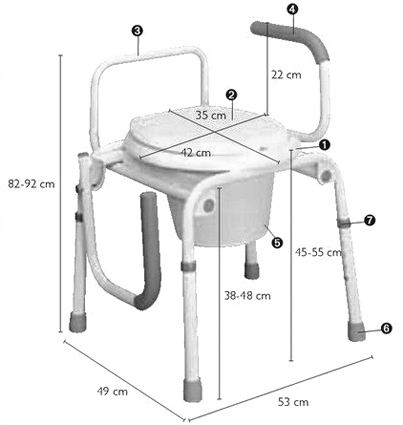 Cadre de Toilettes - Izzo H340 