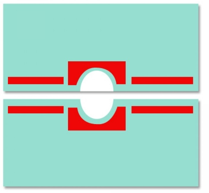 Champ de Soins Stérile avec fenêtre 6cm -  50 x 60cm 