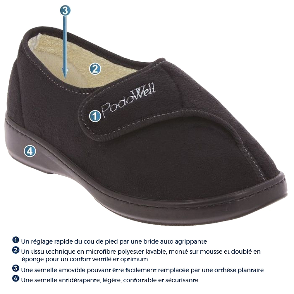 Chaussons CHUT - Homme ou Femme - Amiral - Noir 