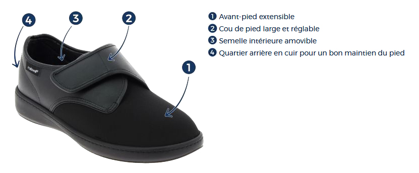 Chaussures CHUT - Homme ou Femme - Alix Noir 