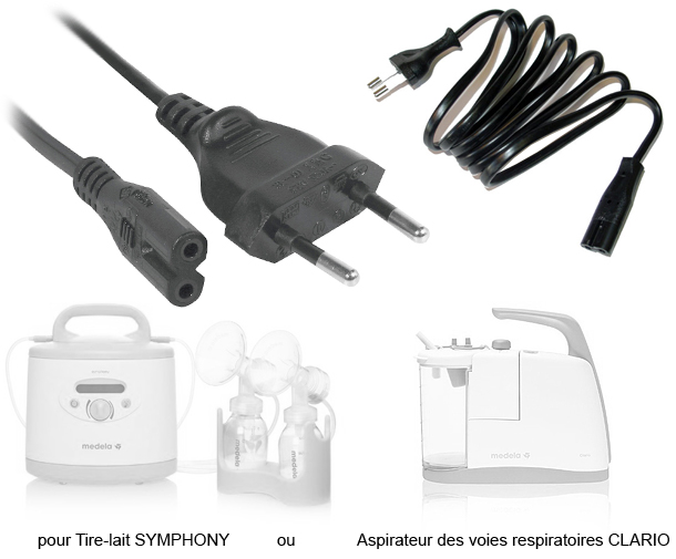 Cordon d'alimentation pour Tire-lait électrique Symphony ou