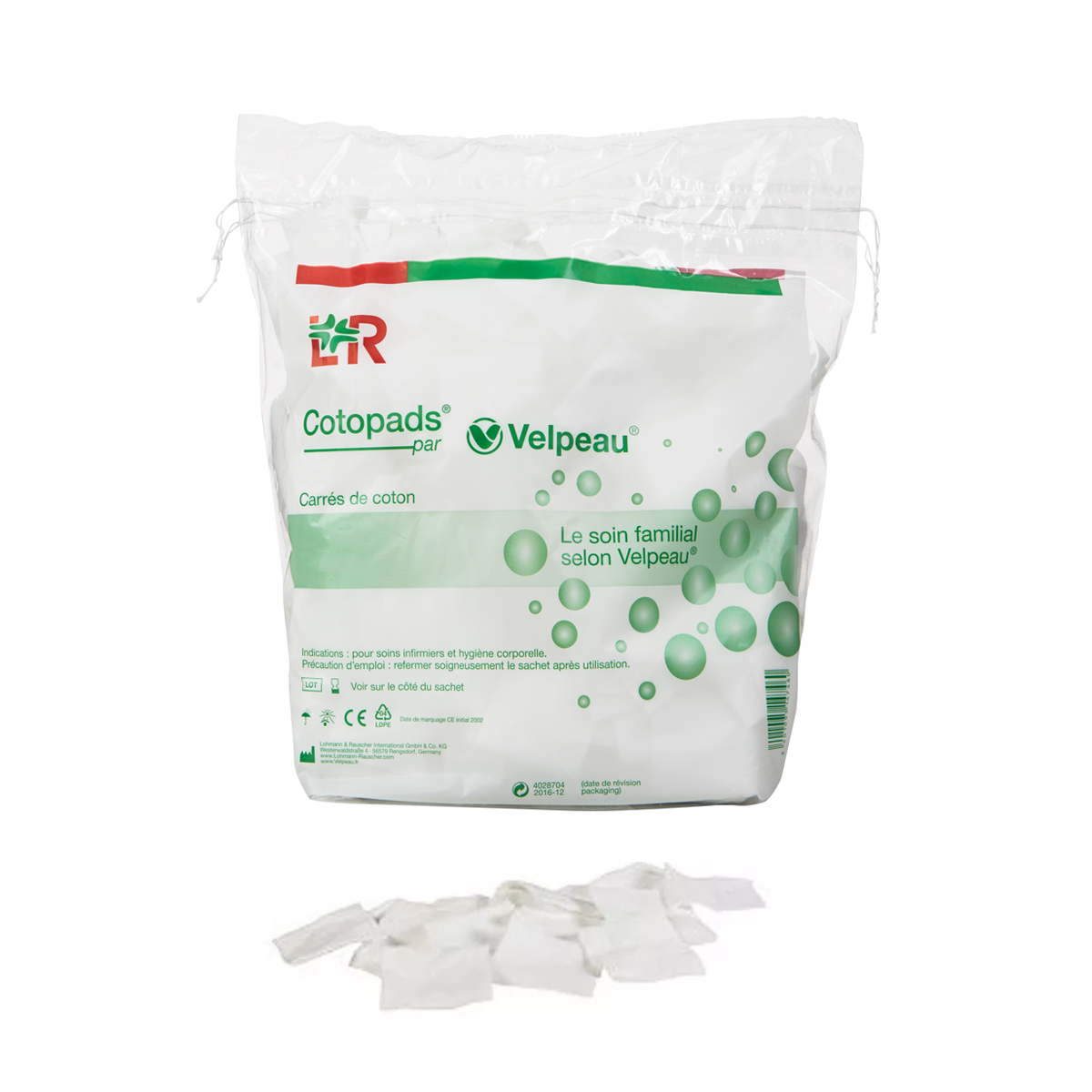 Coton Rectangle - Cotopads - 8 x 10 cm - Sachet de 200  