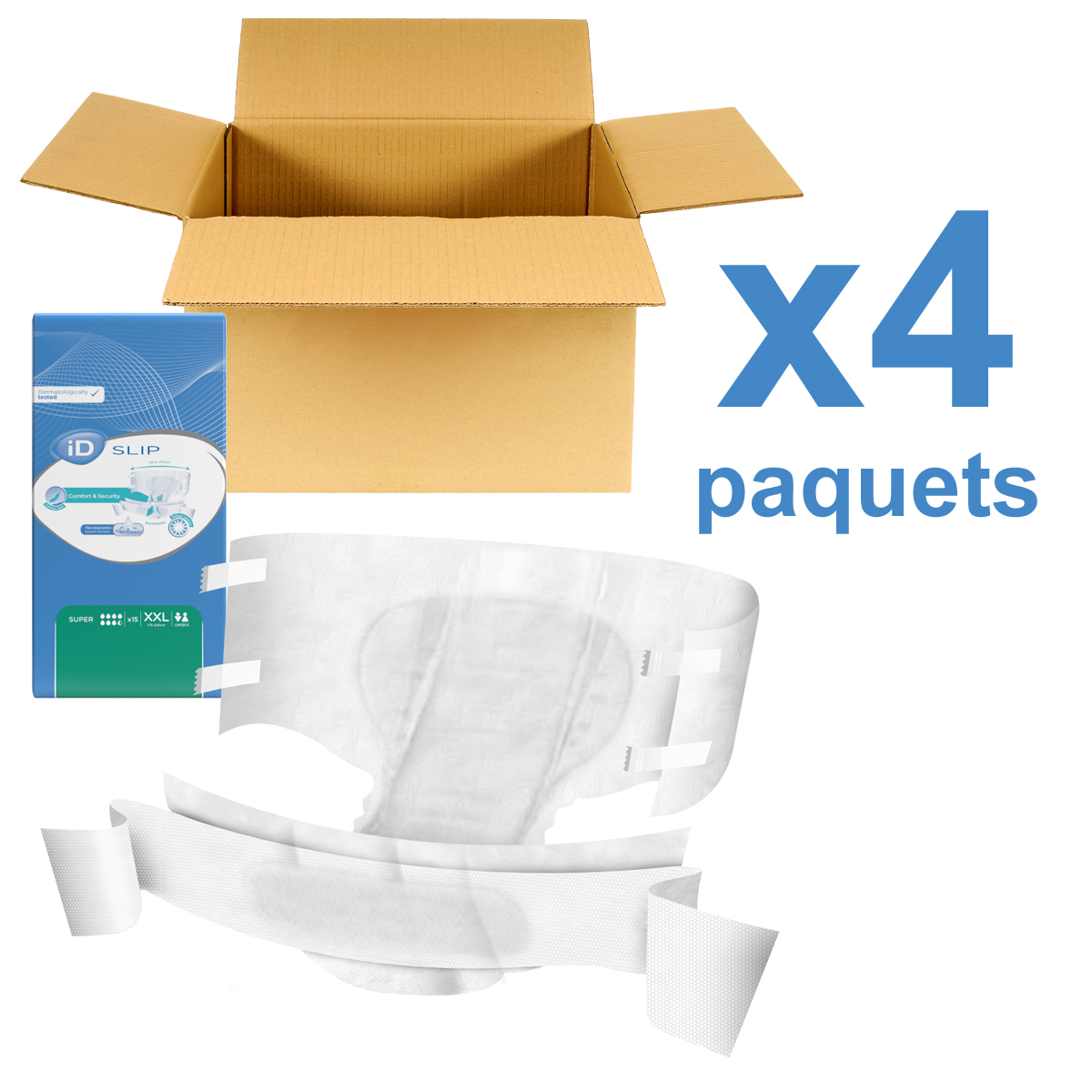 ID Slip - Super - Taille XXL - 4 paquets de 15 - ONTEX