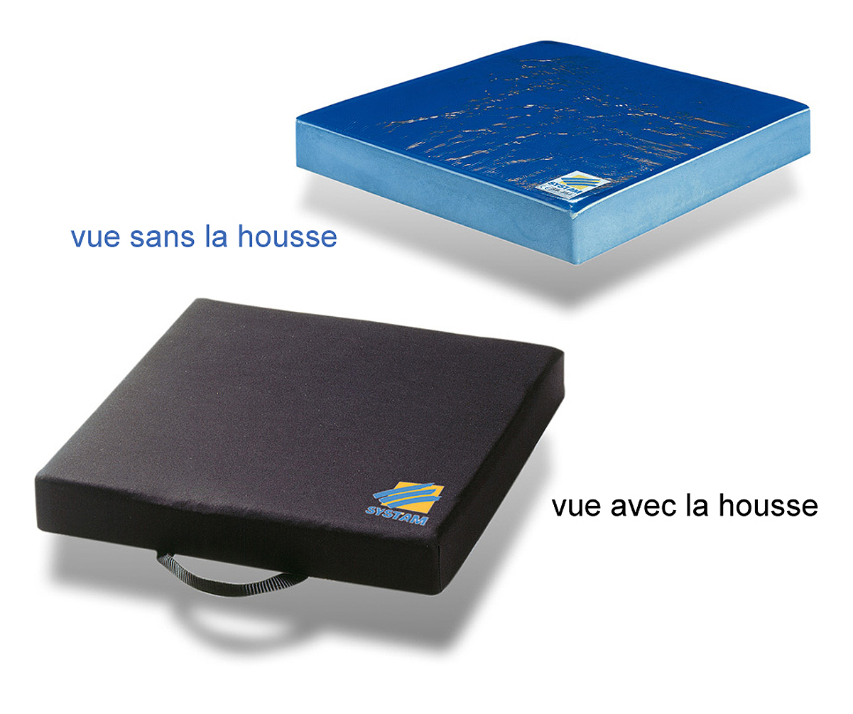 Coussin Anti-Escarres - en Gel et Mousse - P314C Polyform Mixte - 2 Housses 