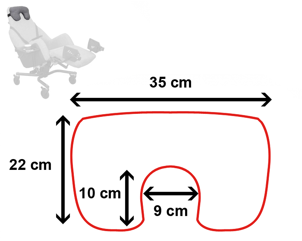 Appui tête pour Fauteuil à pousser - Mistral - Gris Chiné 