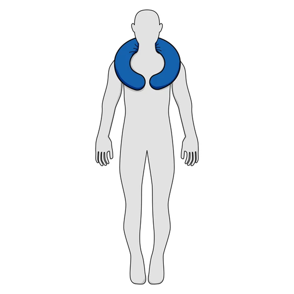 Coussin de Positionnement Circulaire bouée - 50 x 45 cm - Microbilles  Plus 