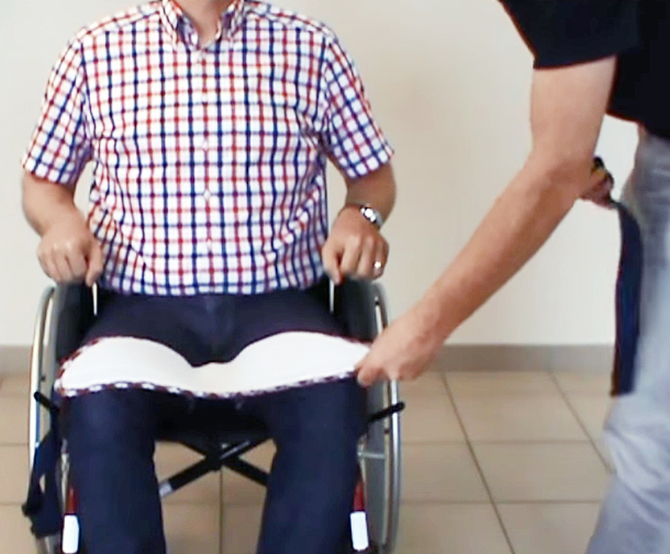 Culotte pelvienne de maintien Arpegia pour fauteuil roulant 