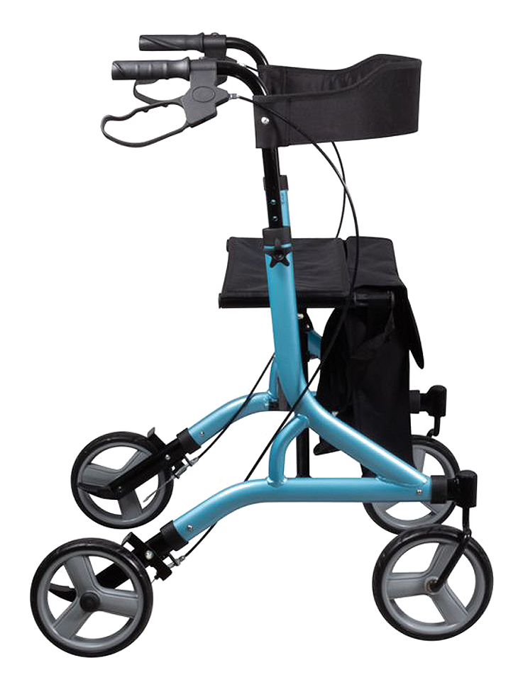 Rollator 4 Roues - Pliant et Leger - UltraLight Bleu ciel 