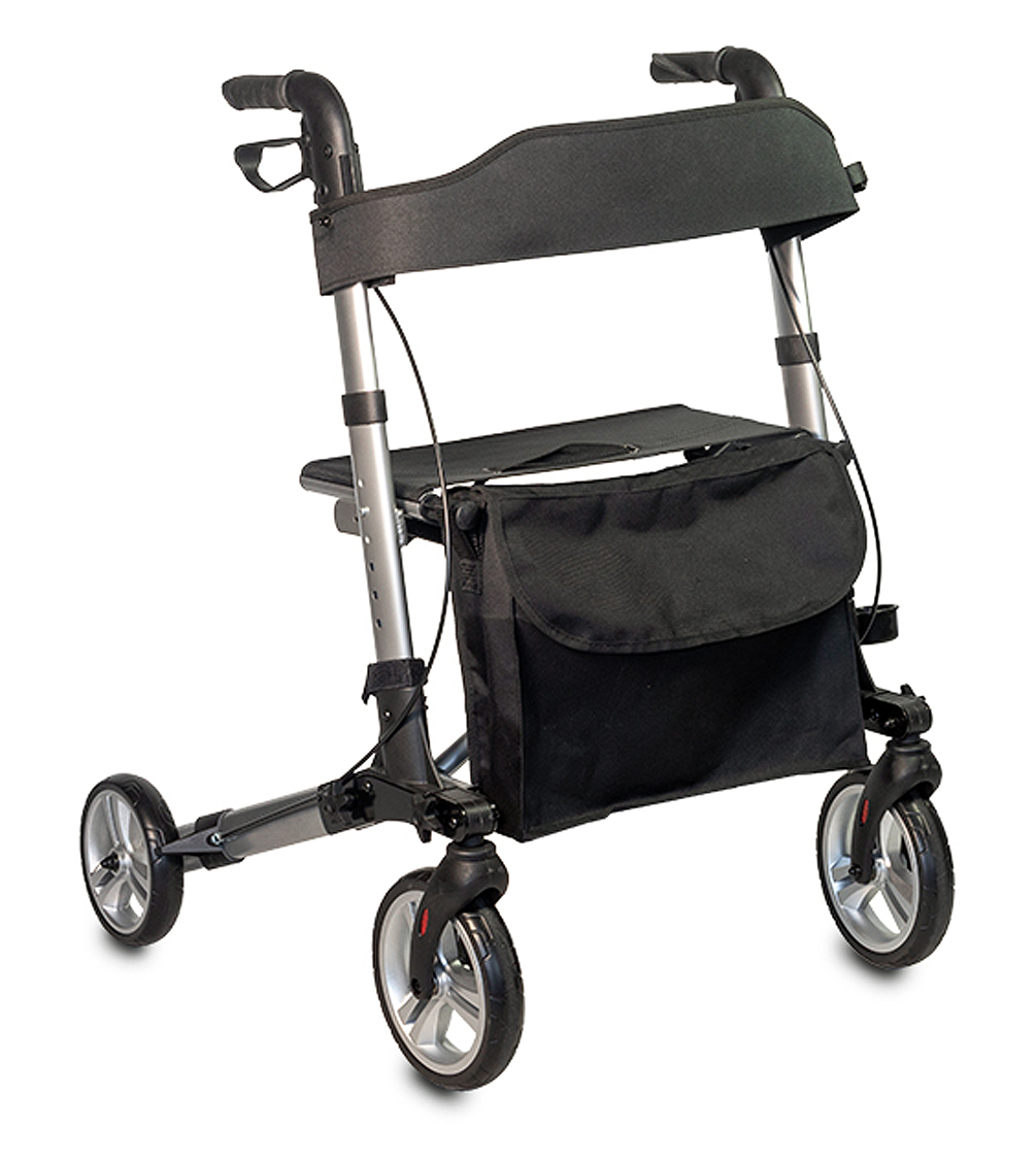 Rollator 4 Roues - Pliant et Léger - Moka 