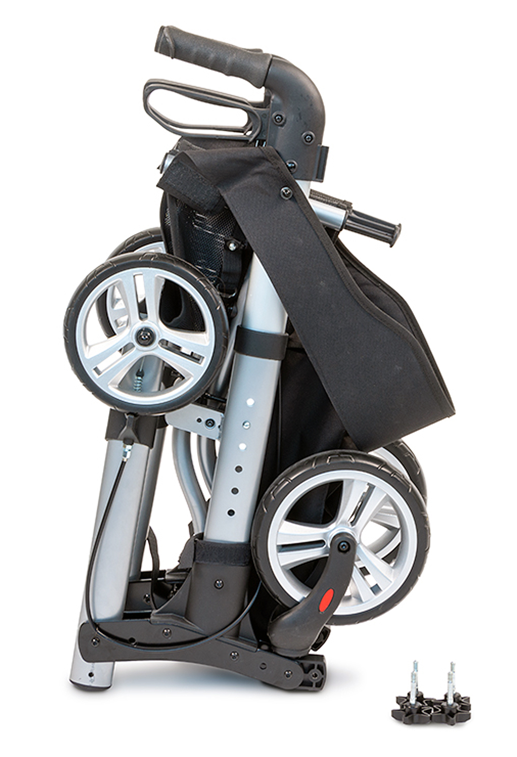 Rollator 4 Roues - Pliant et Léger - Moka 