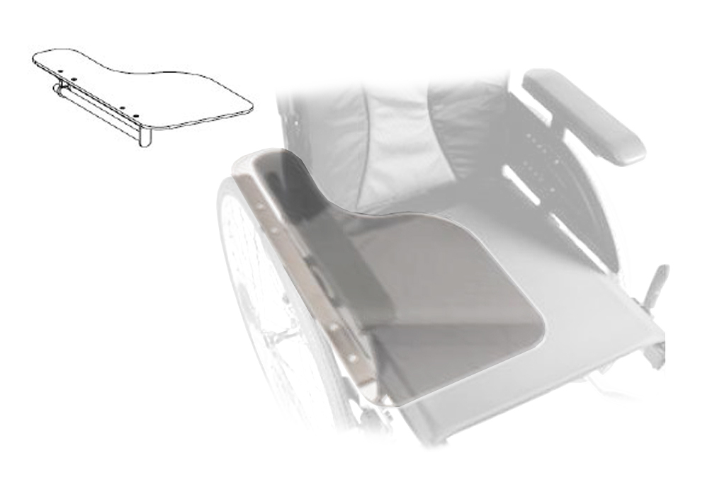 Demi Tablette - Escamotable à Droite - Fauteuil Roulant Action NG 