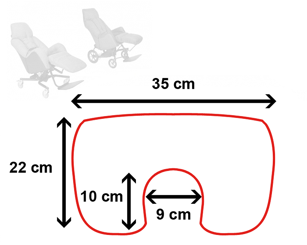 Appui tête pour Fauteuil à pousser - Liberty - Evasion - Marron Chiné 