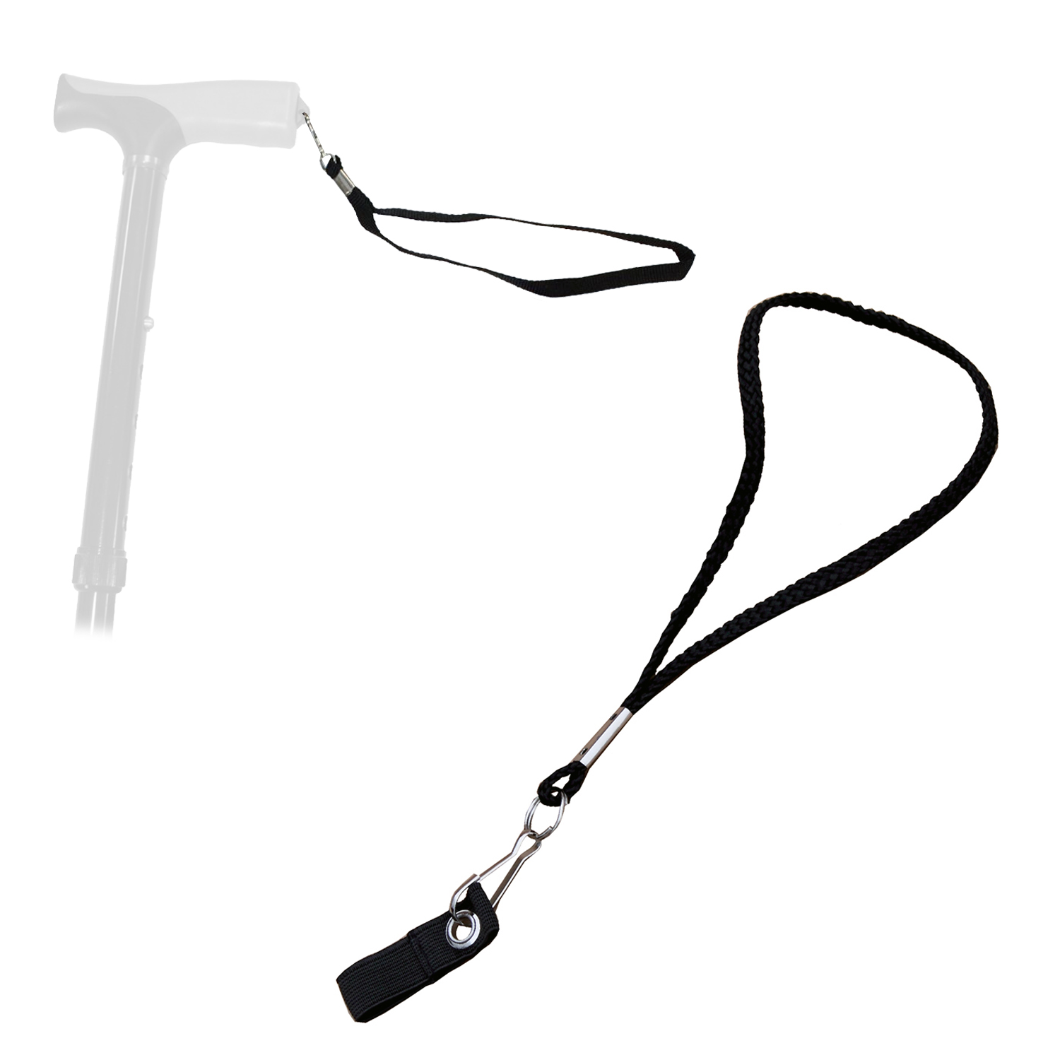 Dragonne élastique pour canne de marche 