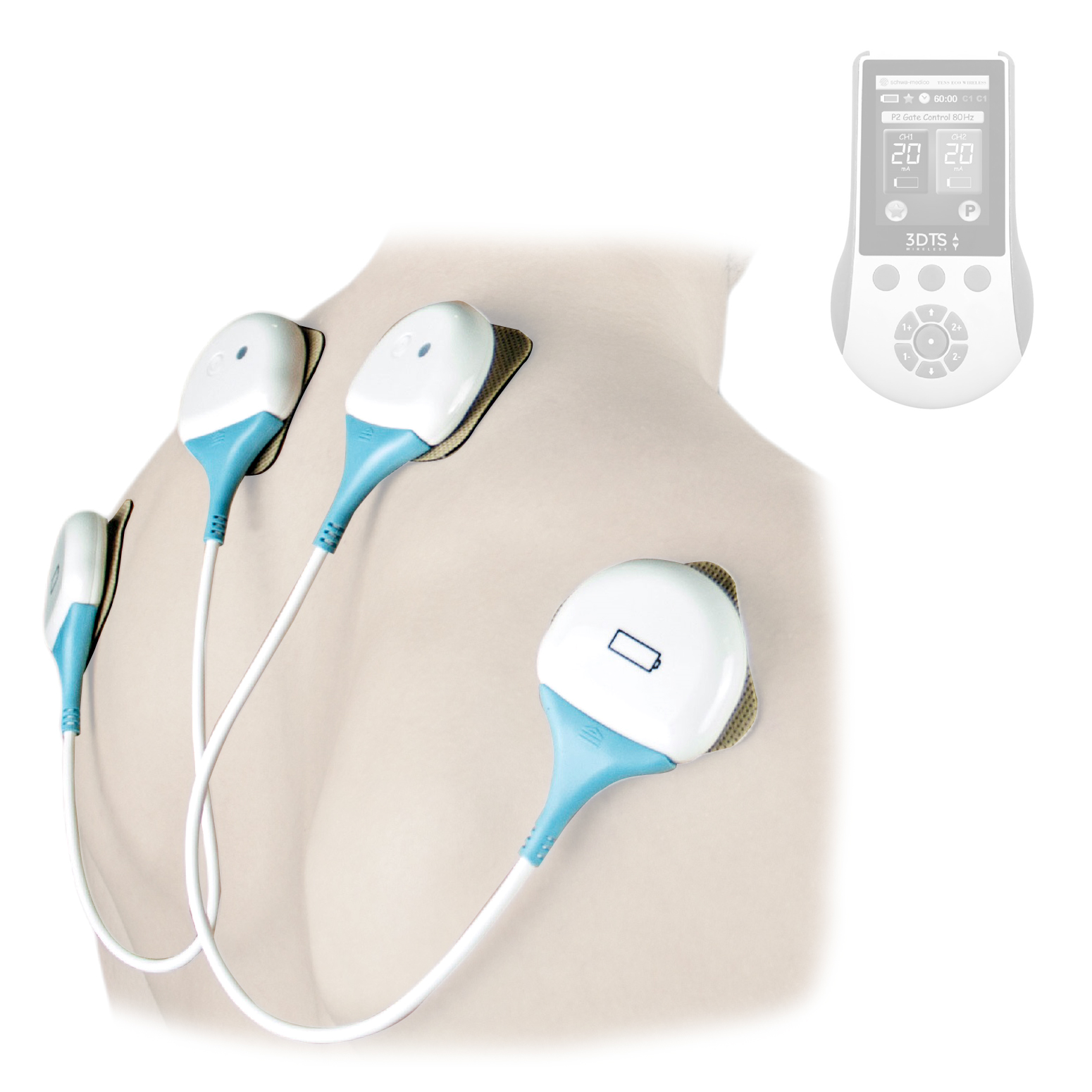 Electrodes Stimex Wireless - Carré - 5 x 5 cm - Par 4 