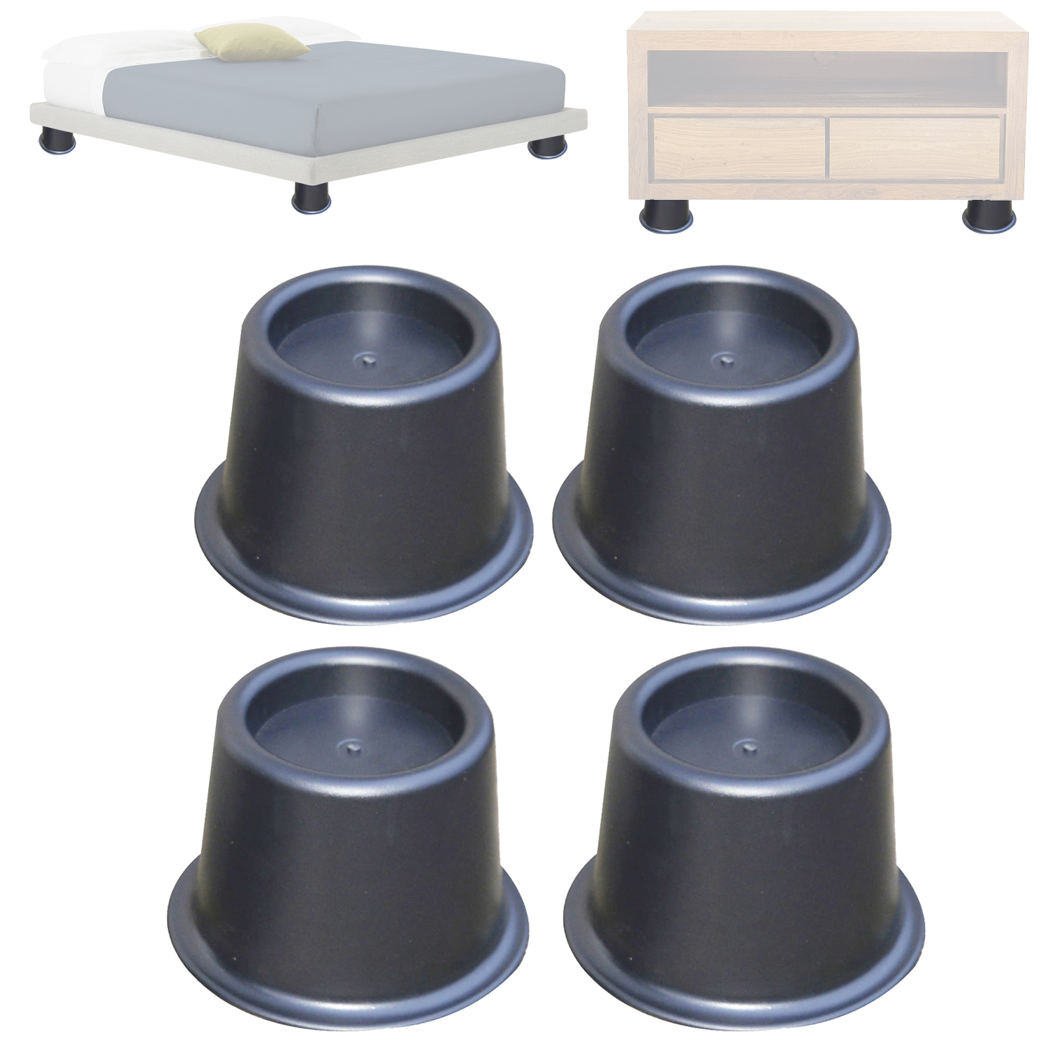 Cônes Élévateurs - Hauteur 9 cm - Lot de 4 