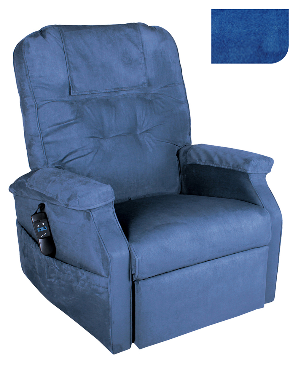 Fauteuil Releveur électrique - 1 moteur - Success - Microfibres Océan 