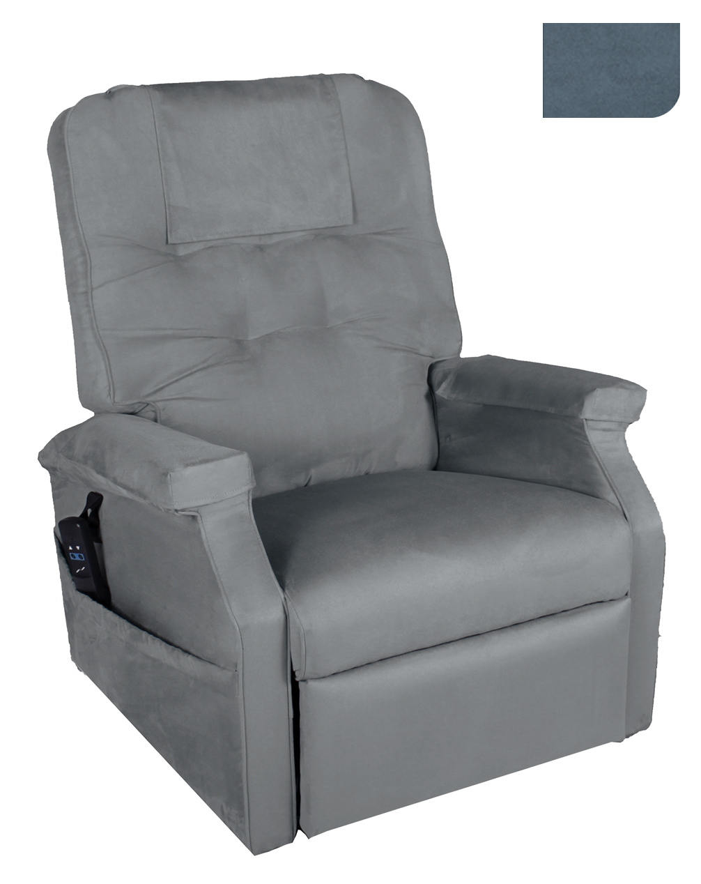 Fauteuil Releveur électrique - 1 moteur - Success - Microfibres Cendre 