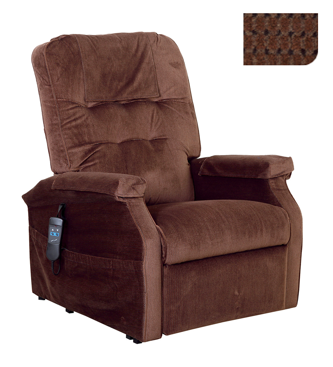 Fauteuil Releveur électrique - 1 moteur - Success - Velours Capuccino 