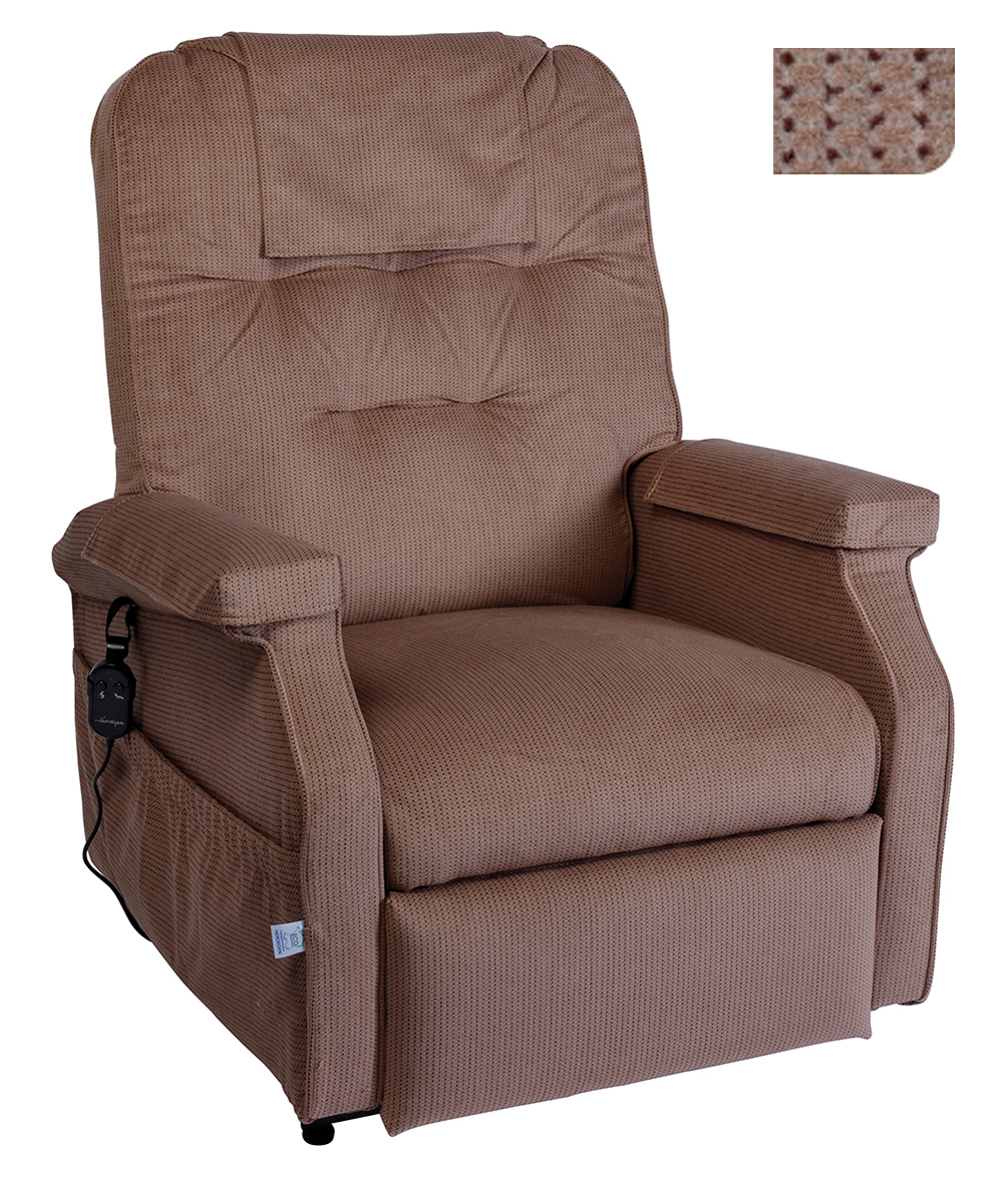 Fauteuil Releveur électrique - 1 moteur - Success - Velours Toffee 