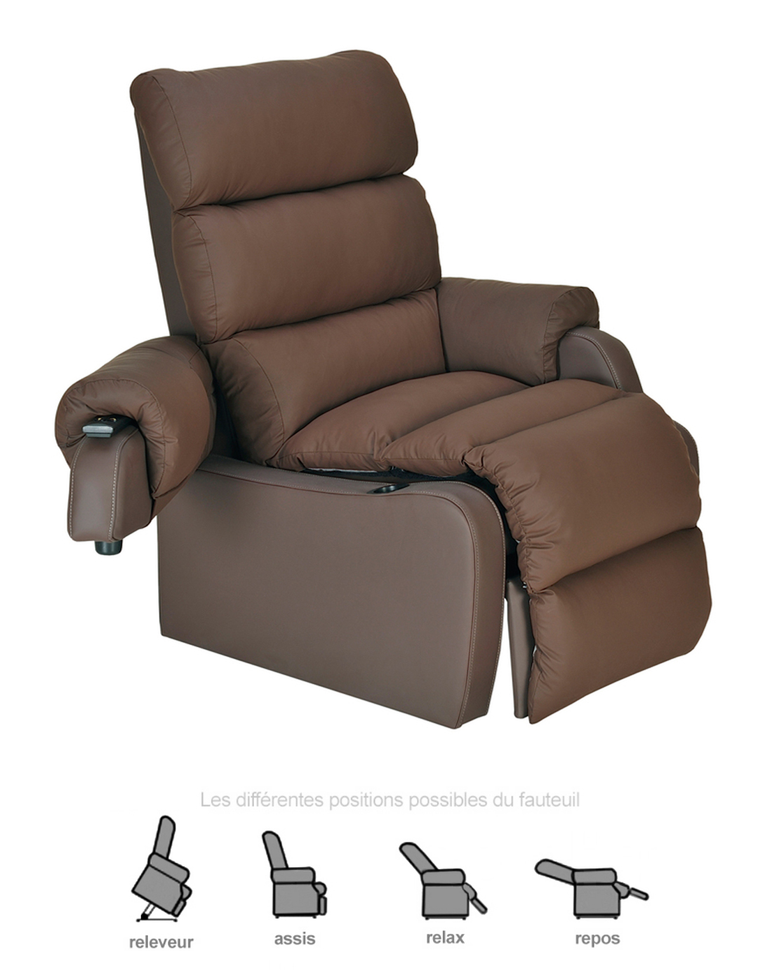 Fauteuil Releveur - 1 moteur - Cocoon XS Génération 1 - Choco 