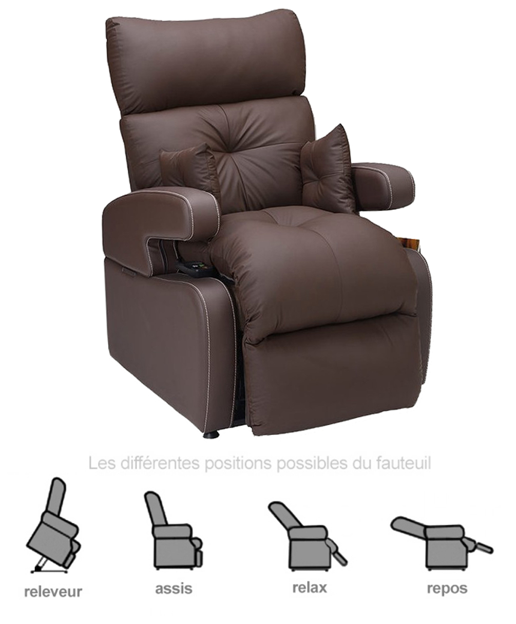 Fauteuil Releveur - 1 moteur - Cocoon Génération 2 - Choco 