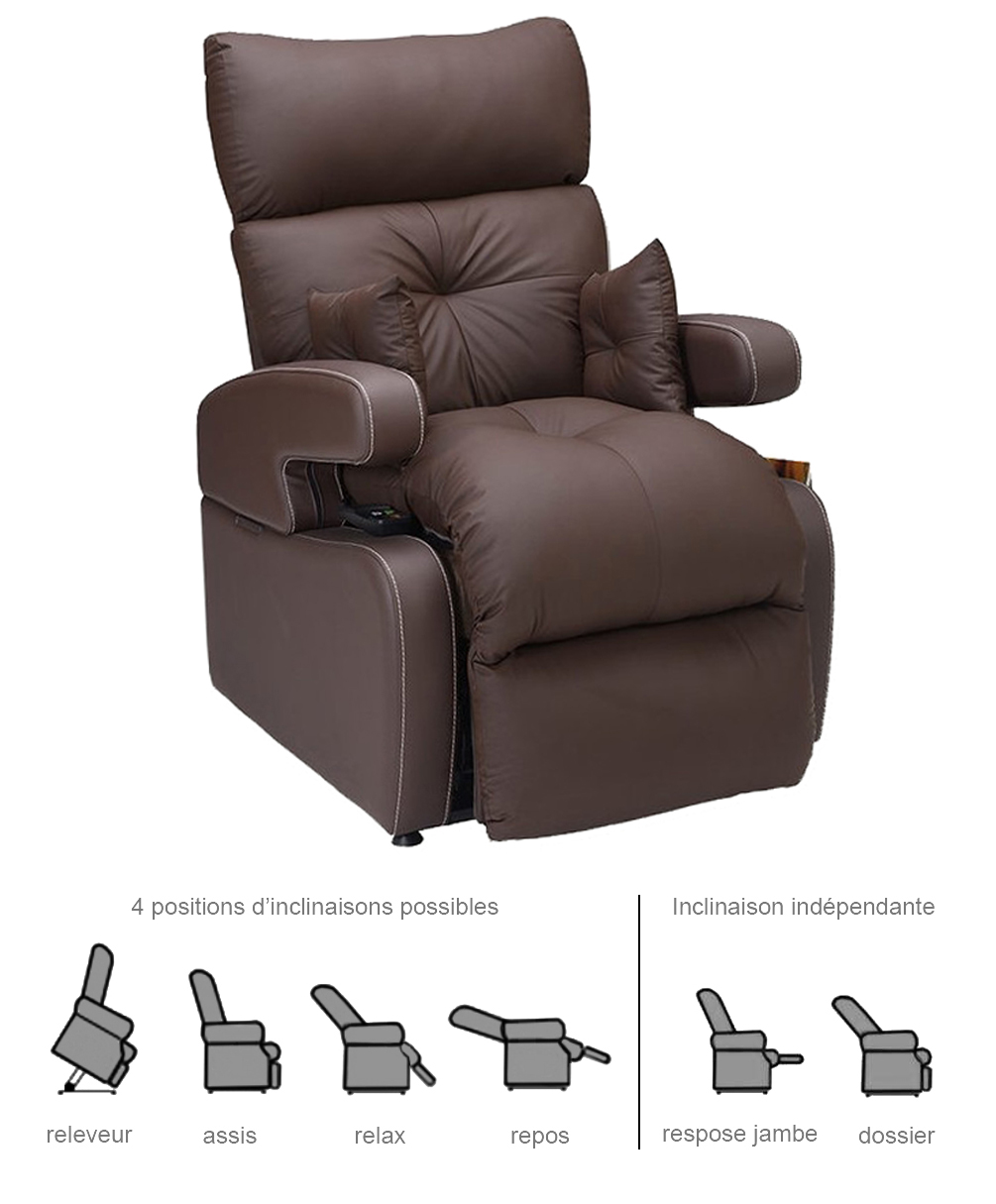 Fauteuil Releveur - 2 moteurs - Cocoon Génération 2 - Choco 