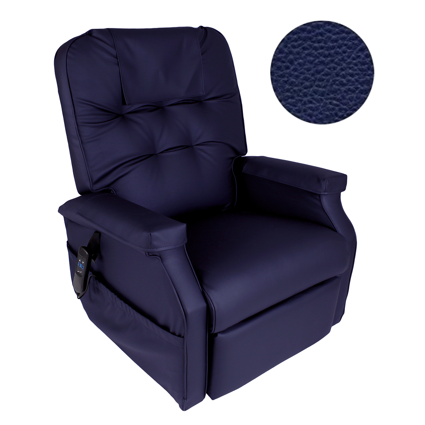 Fauteuil Releveur électrique - 1 moteur - Success - Simili Cuir Marine 