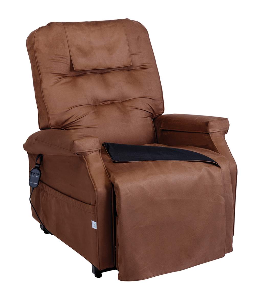 Fauteuil Releveur électrique - 1 moteur - Classic - Microfibre Café 