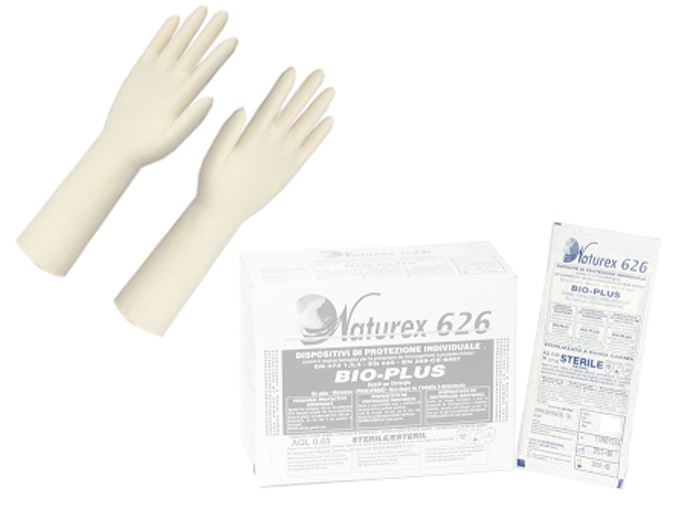 Gants Stériles - Sans poudre - Latex - Bio Plus Salus - La Paire 