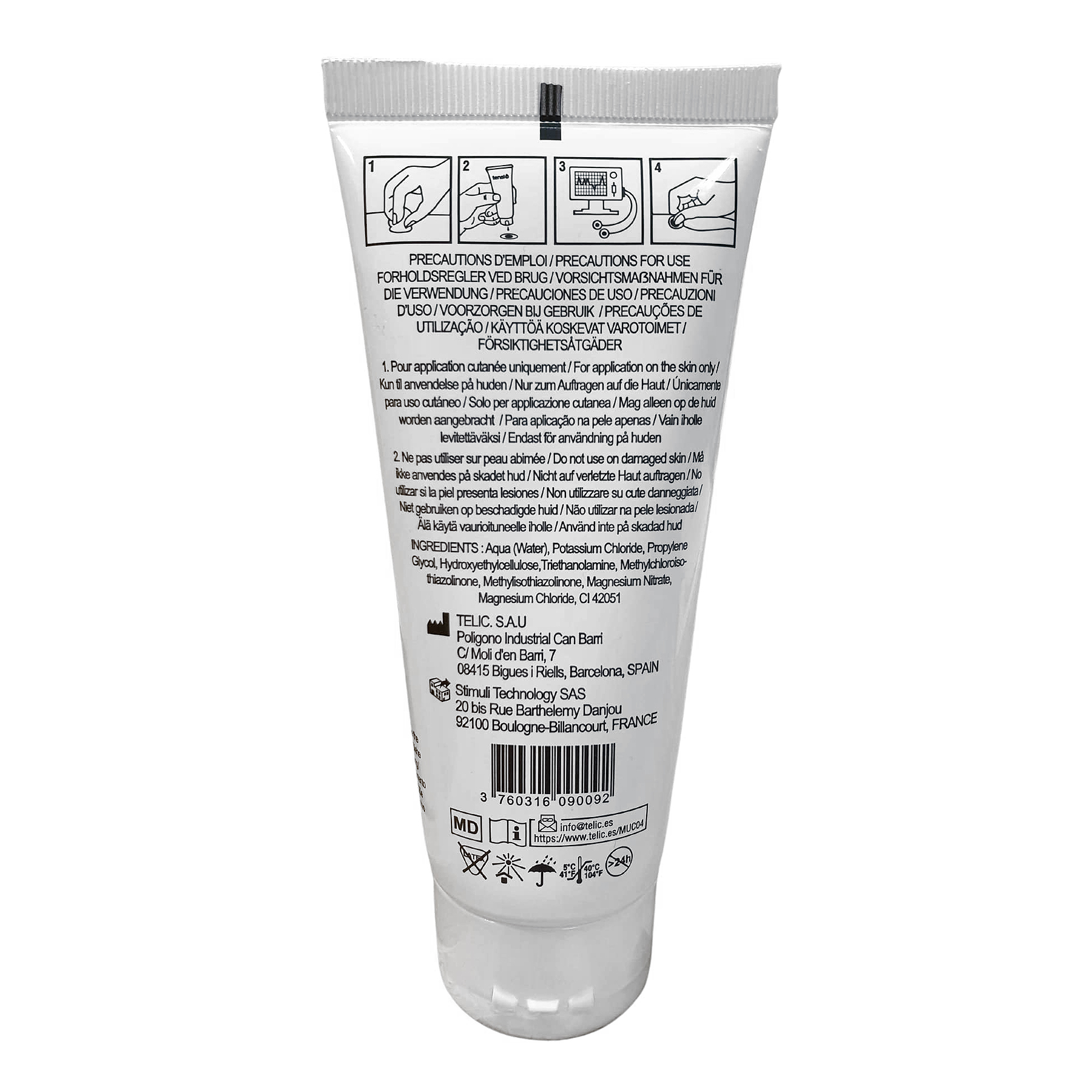 Gel conducteur Tensi+ - Tube de 100 ml 