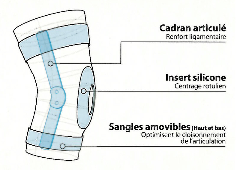 Genouillère Rotulienne et Ligamentaire - ROTULIG STAB 