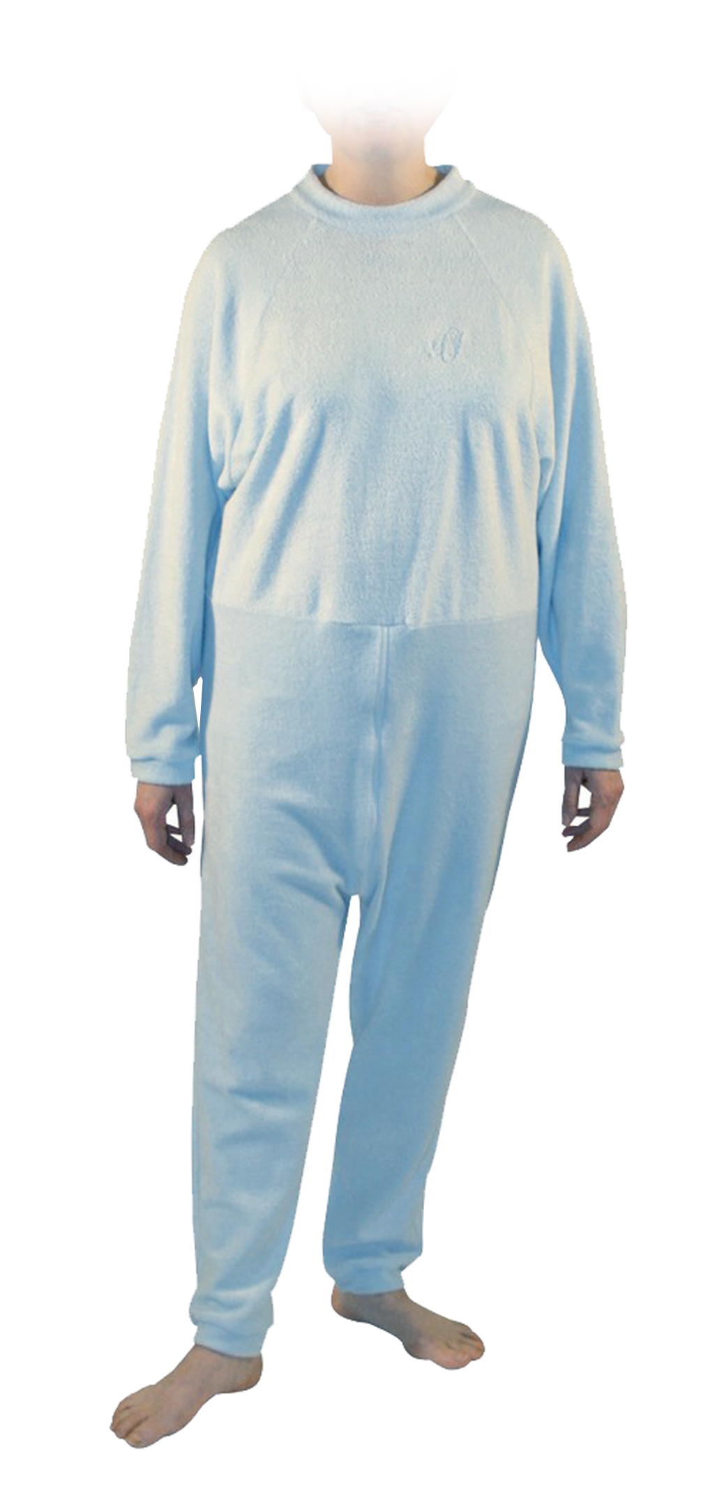 Grenouillère - Manches & Jambes Longues - Jersey Bleu 