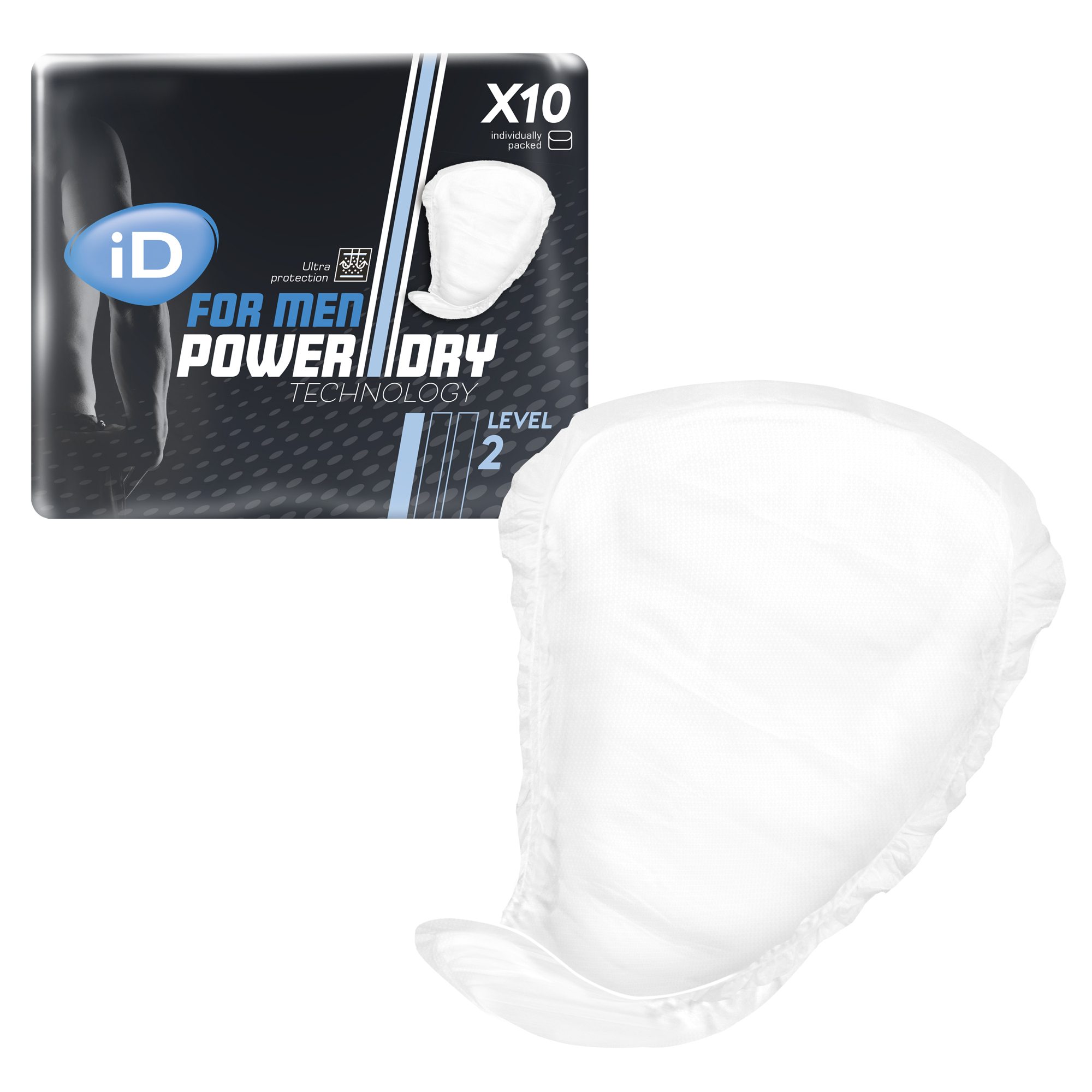 ID for Men Level 2 - 16 paquets de 10 - ONTEX