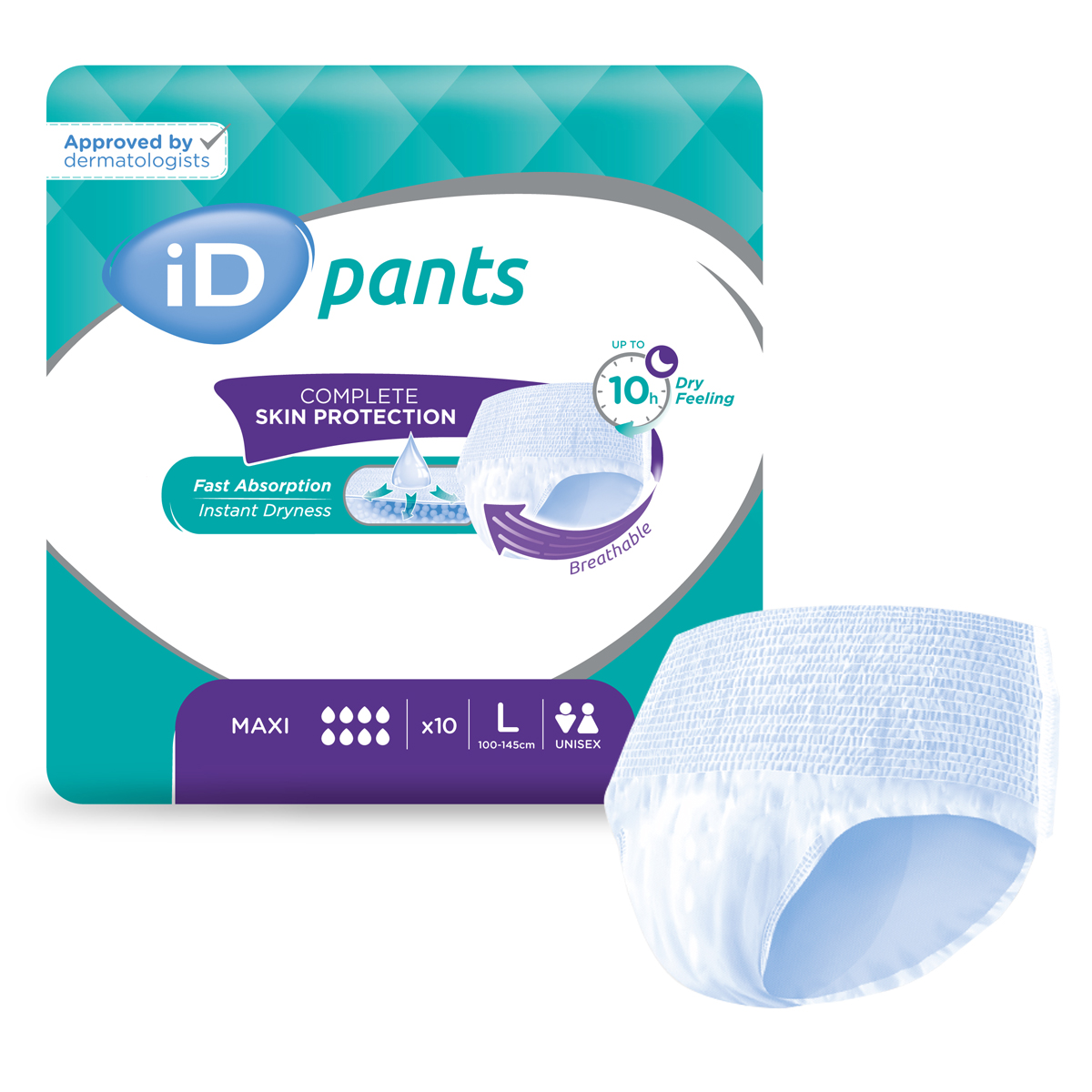 ID Pants Maxi - Taille L - 8 paquets de 10 - ONTEX