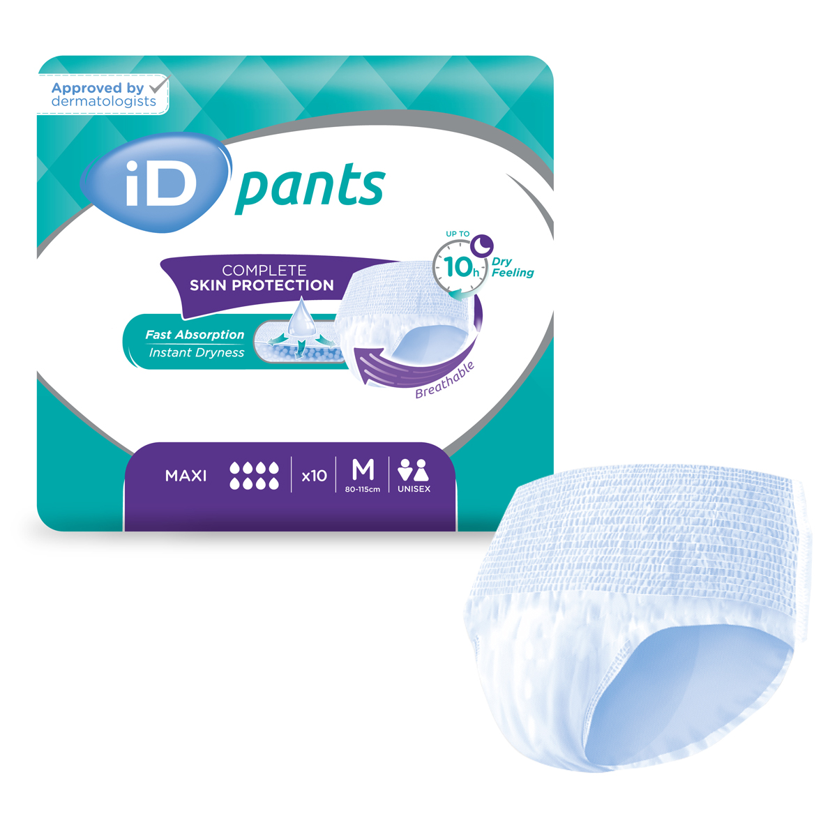 ID Pants Maxi - Taille M - 8 paquets de 10 - ONTEX