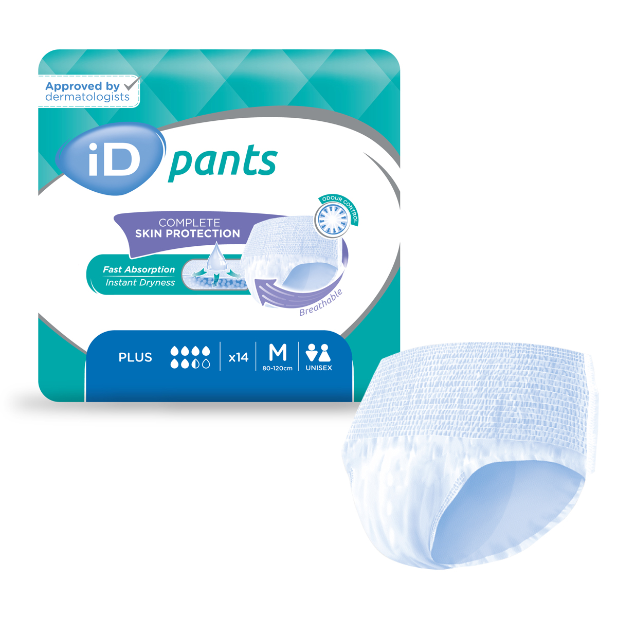 ID Pants Plus - Taille M - 8 paquets de 14 - ONTEX